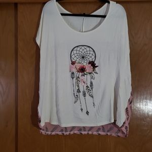Attitude Not Included dream catcher blouse size 2x